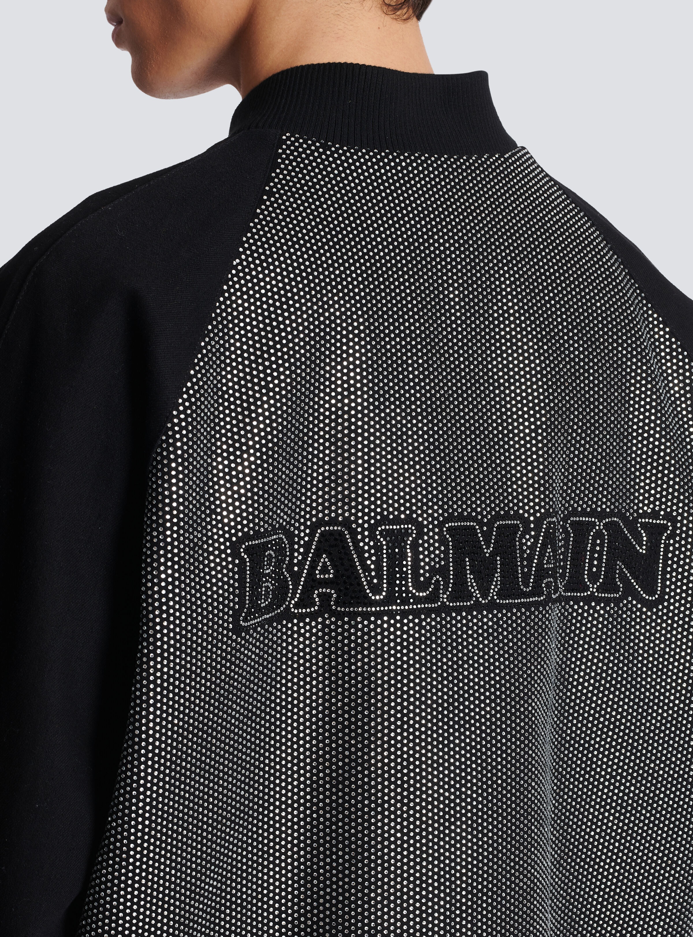 Balmain rhinestone bomber - 8
