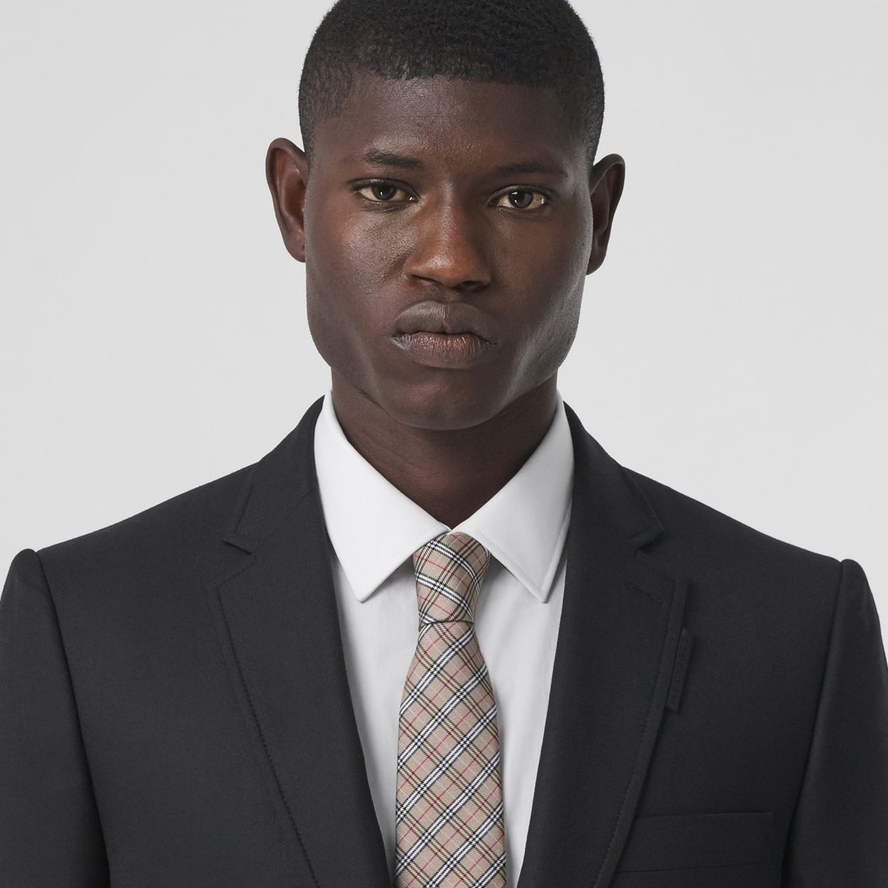 Classic Cut Microcheck Silk Jacquard Tie - 4