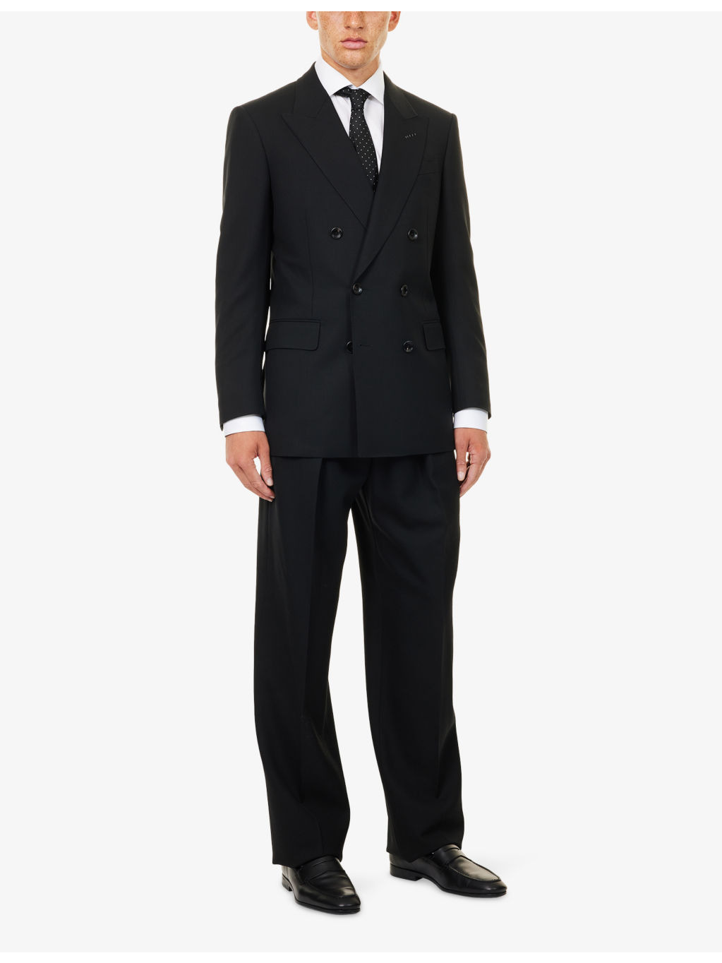 Textured Straight-Leg Wool Trousers - 2