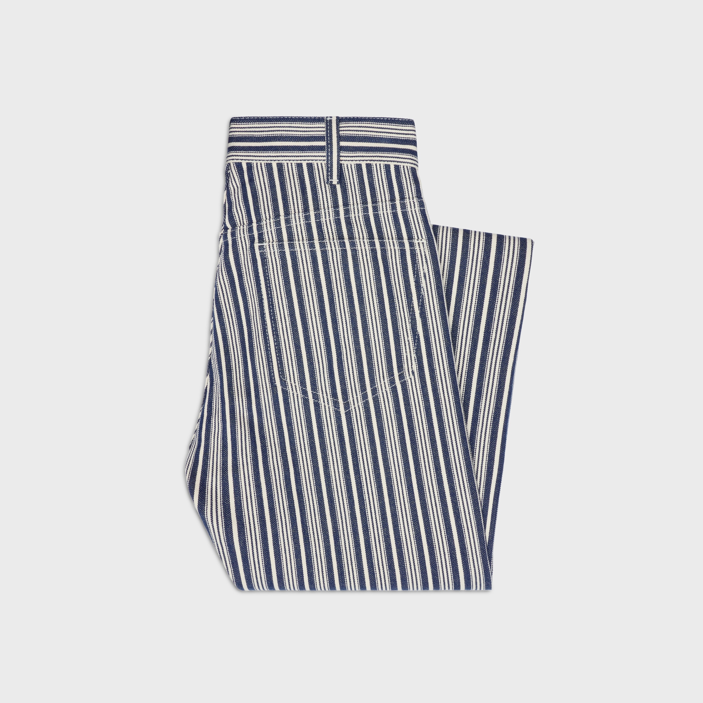lulu jeans in hickory striped cotton - 2