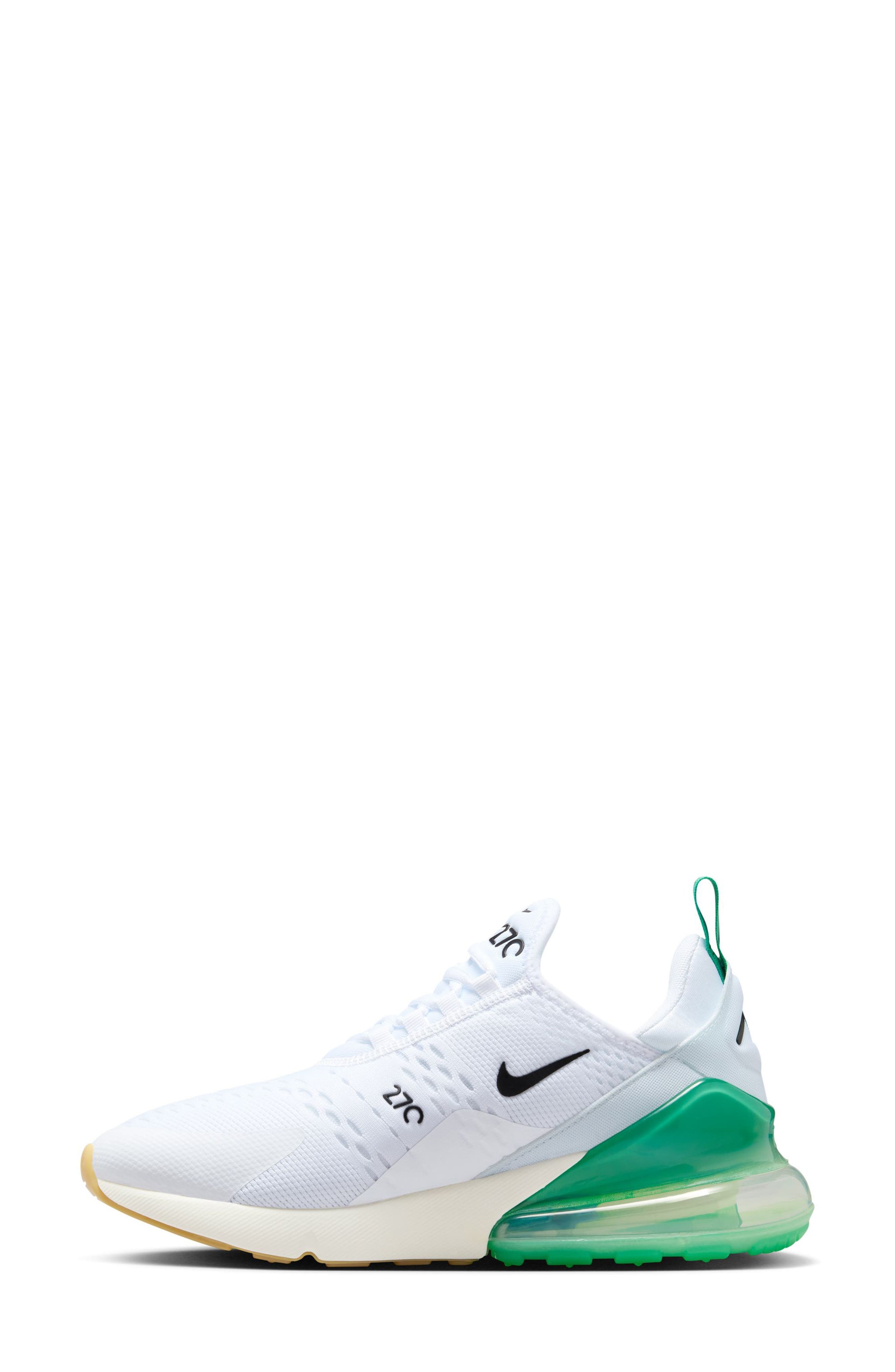 Nike Air Max 270 Sneaker in White/Black/Green at Nordstrom - 6