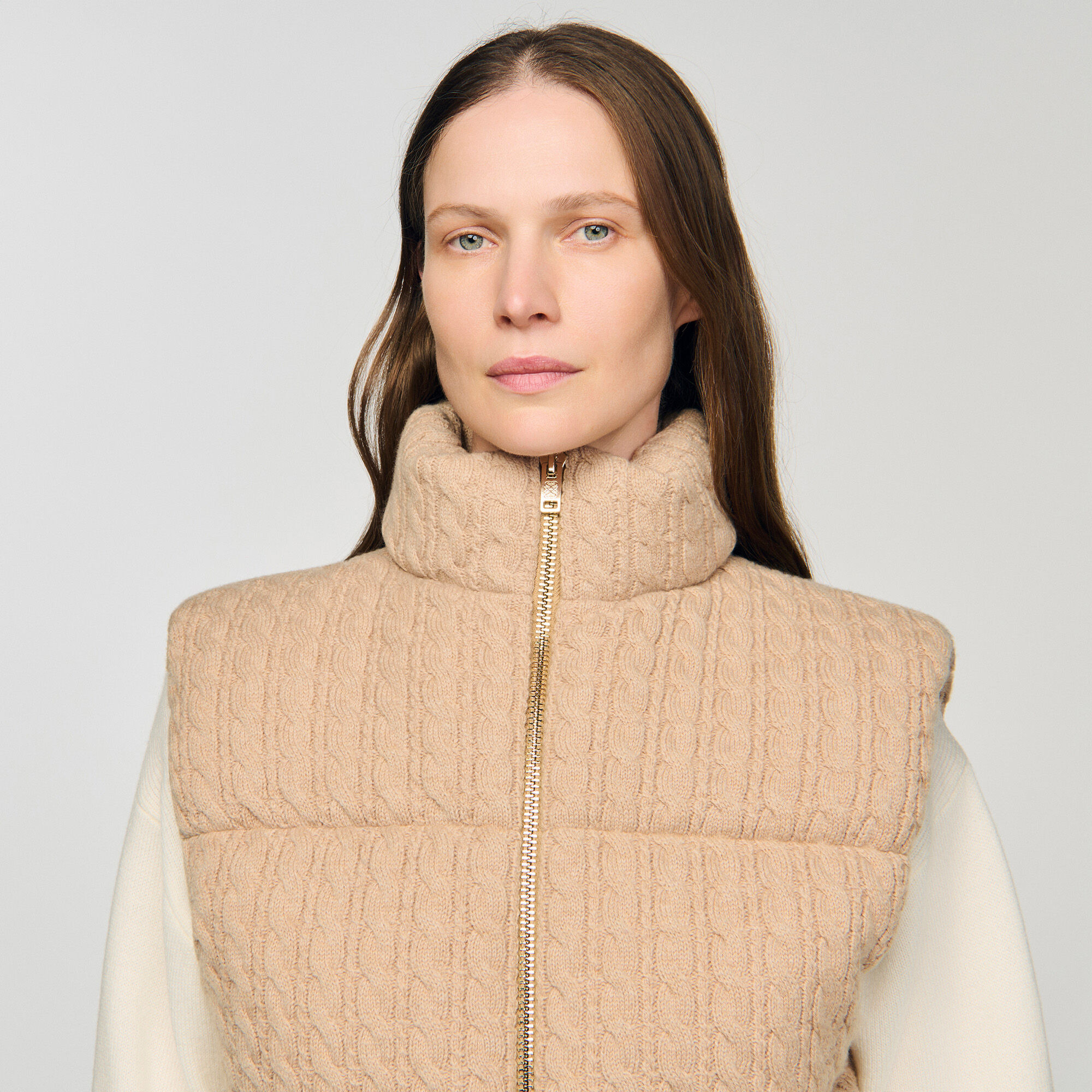 CROPPED SLEEVELESS PUFFER VEST - 3