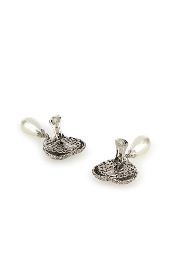 Embellished metal earrings - 3