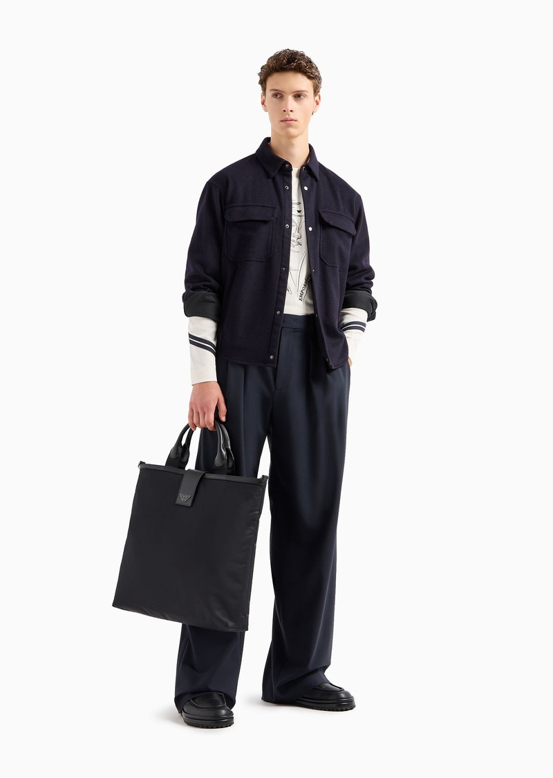 ASV recycled nylon folding shopper bag with shoulder strap 6