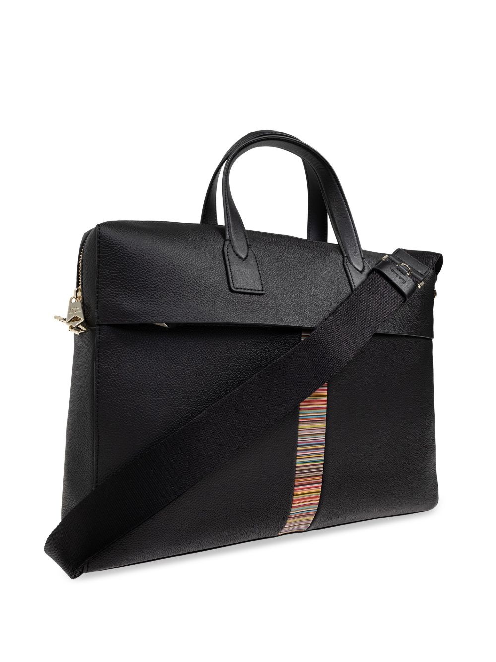 stripe-detailing laptop bag - 4