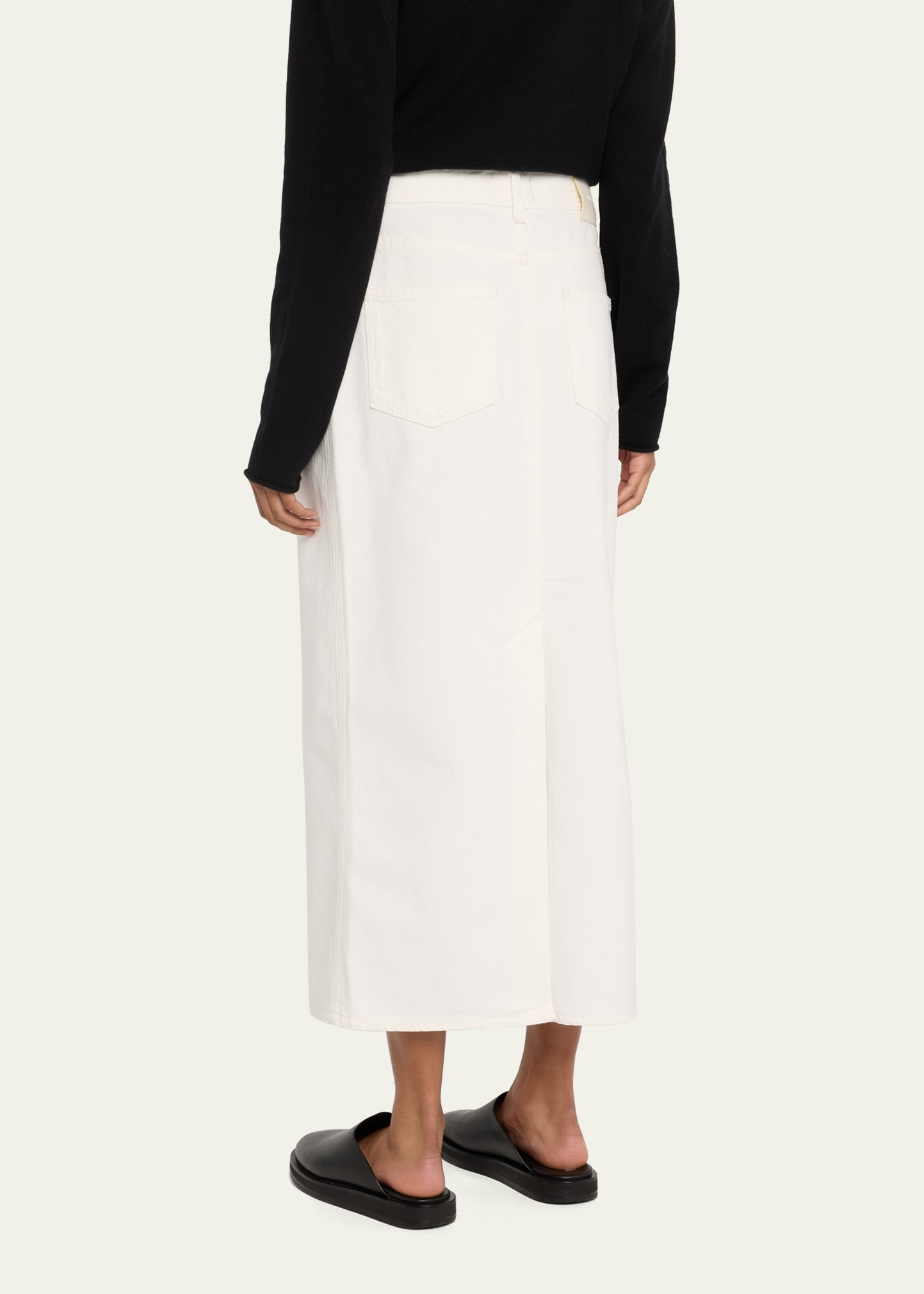 Long Denim Skirt - 3
