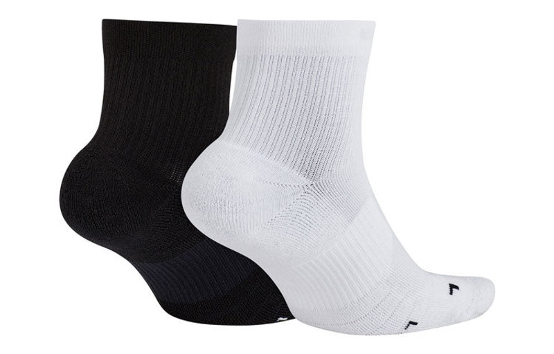 Nike Nike Multiplier Running Ankle Socks (2 Pair) White/Black SX7556-906 outlook