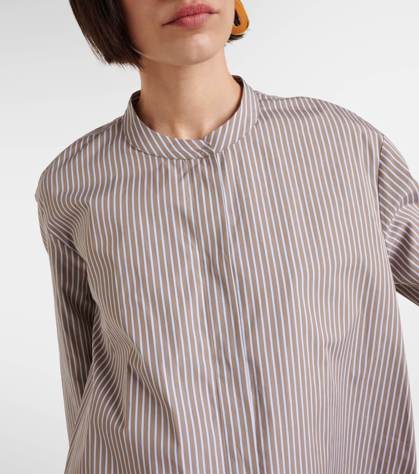 Rondine striped cotton poplin shirt - 4
