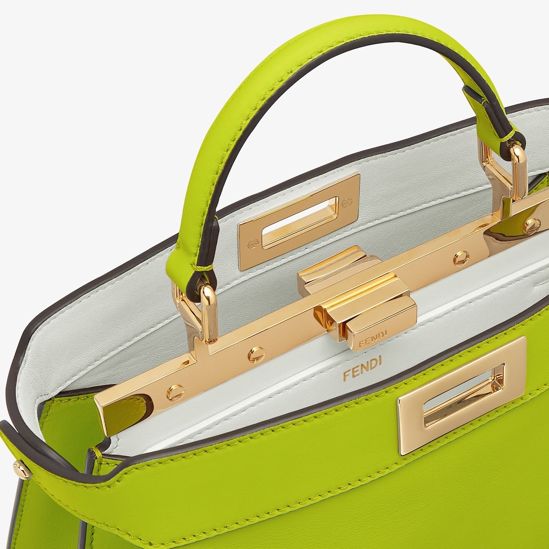 Acid green leather bag - 5