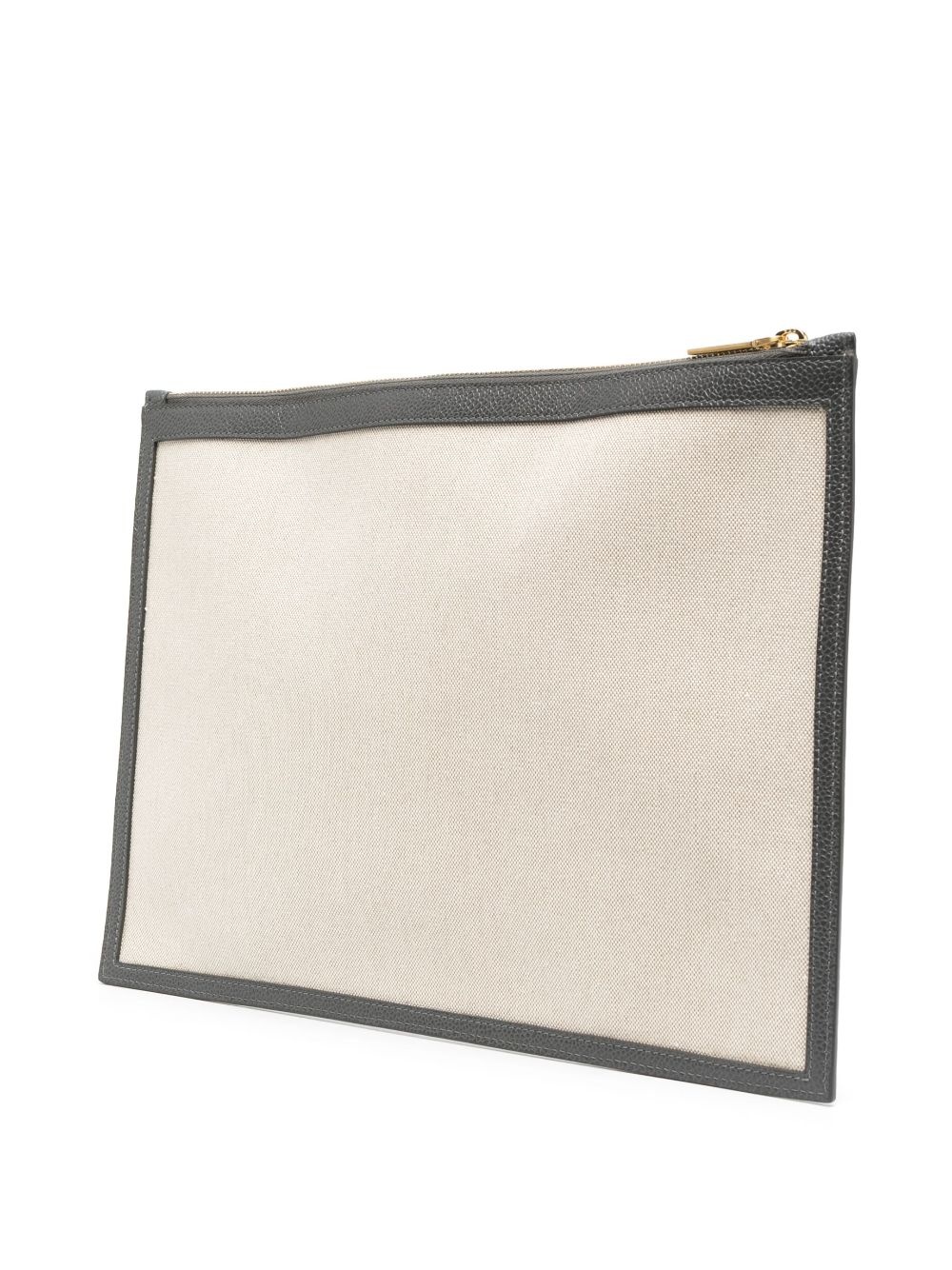 two-tone canvas document holder - 2
