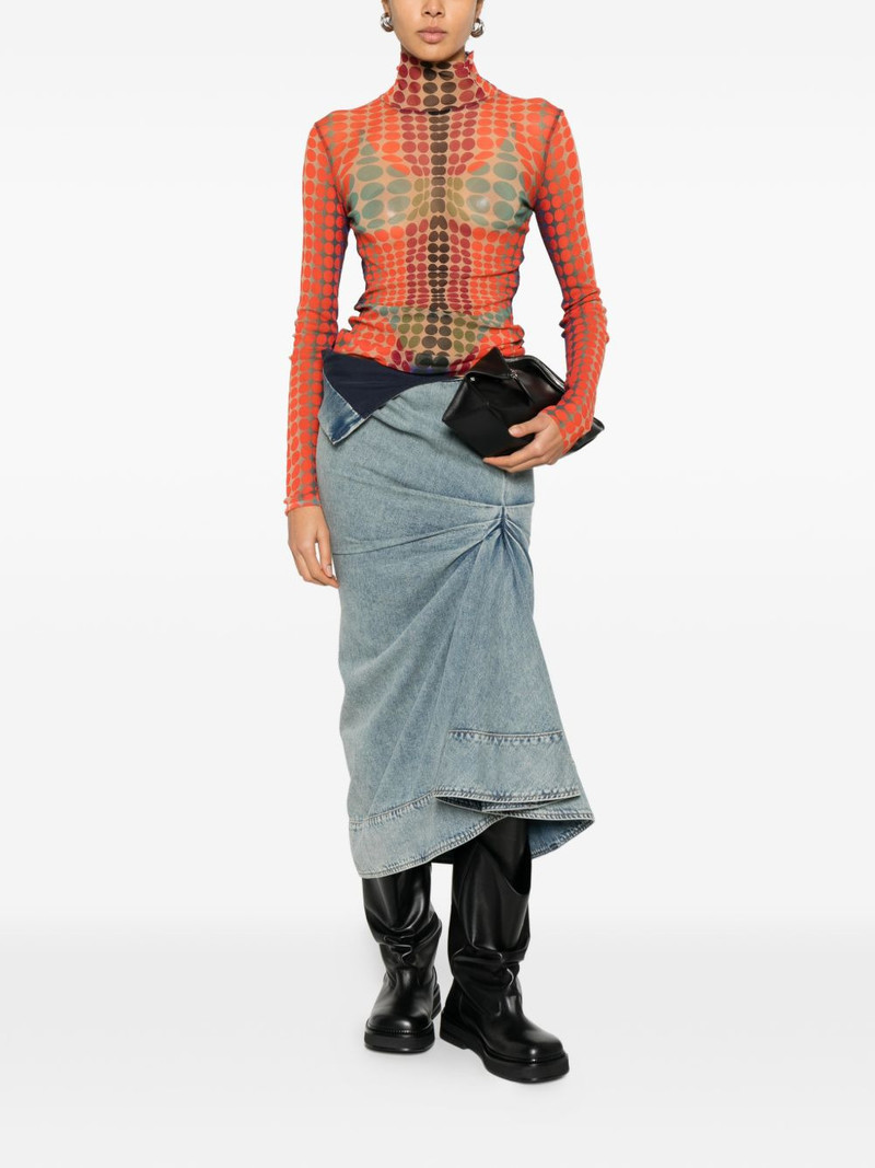 Jean Paul Gaultier patterned top outlook