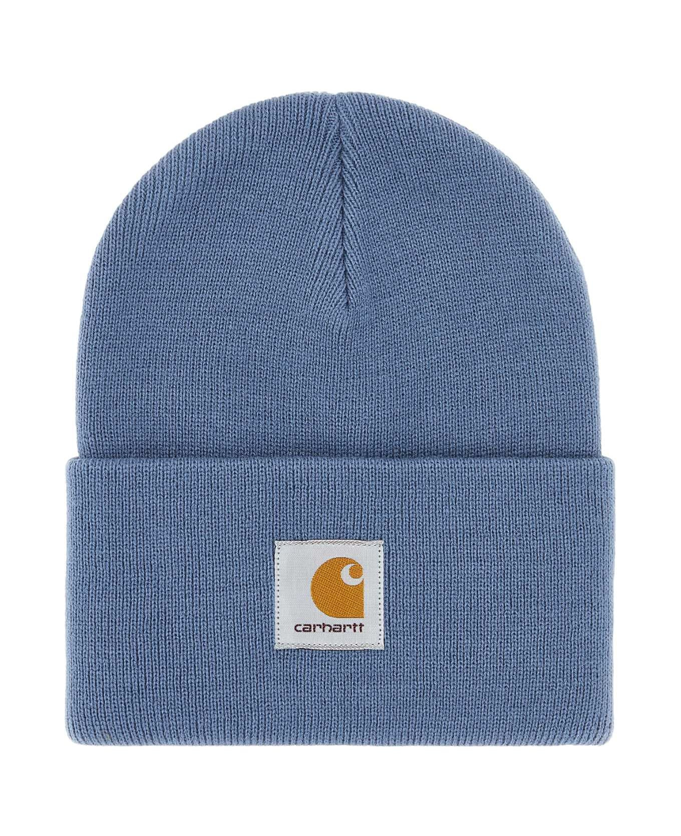 Light Blue Acrylic Watch Hat - 1