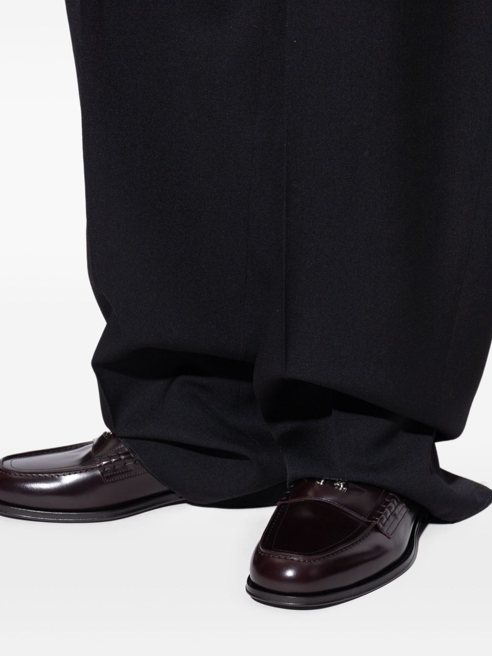 leather penny loafers - 5