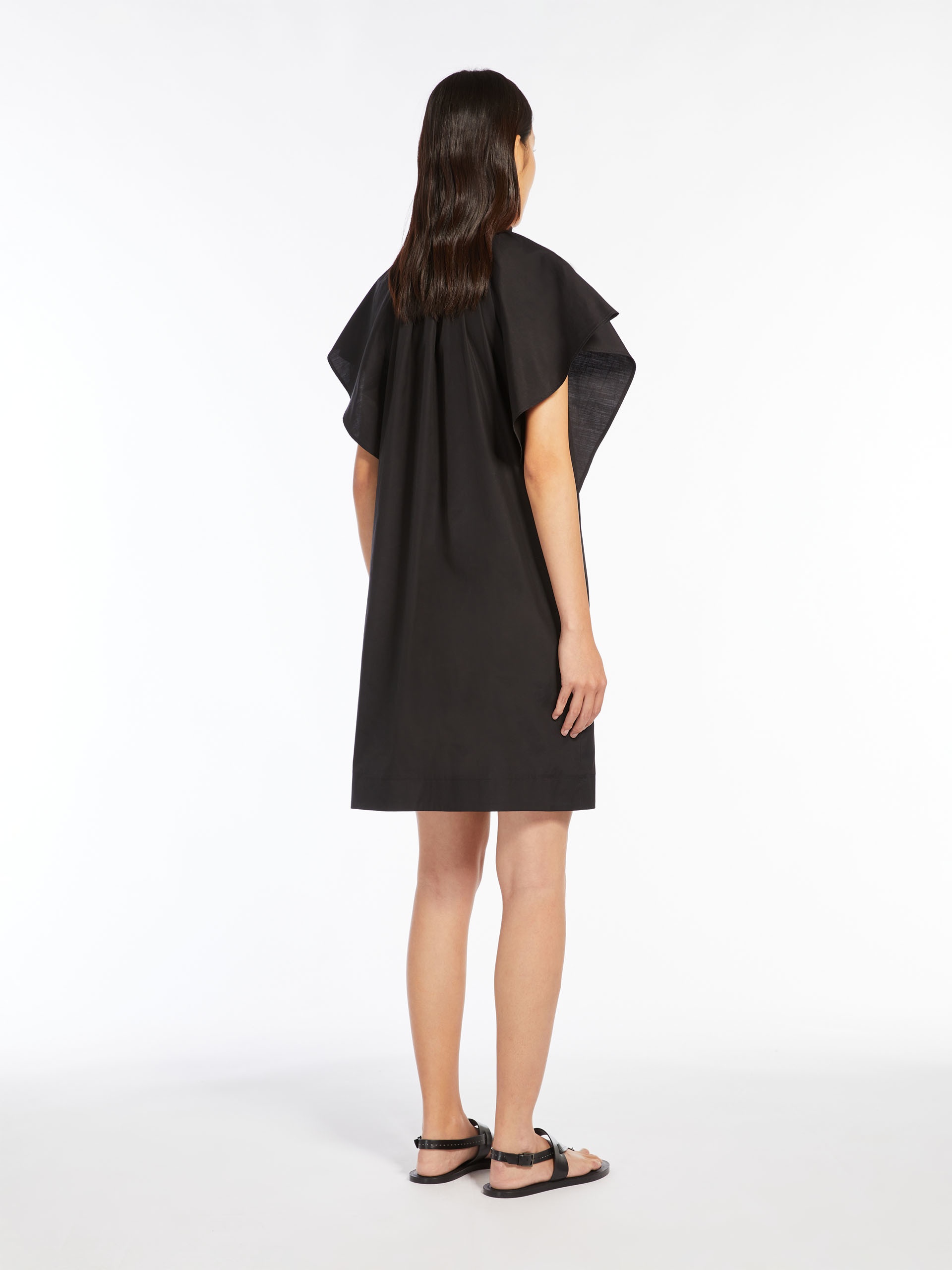 SOSPIRO Poplin mini dress with flounce - 4