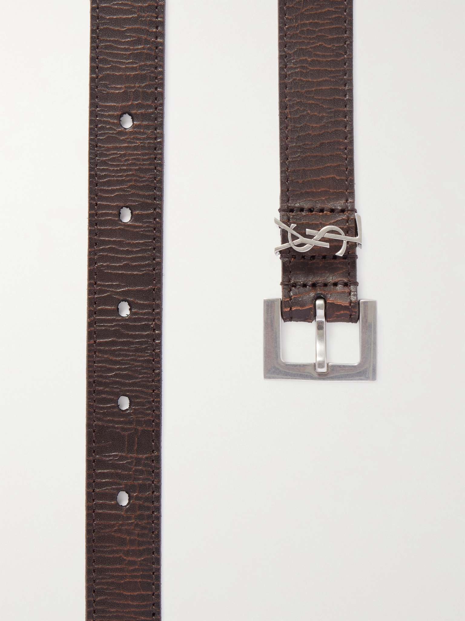 2cm Logo-Embellished Leather Belt - 2