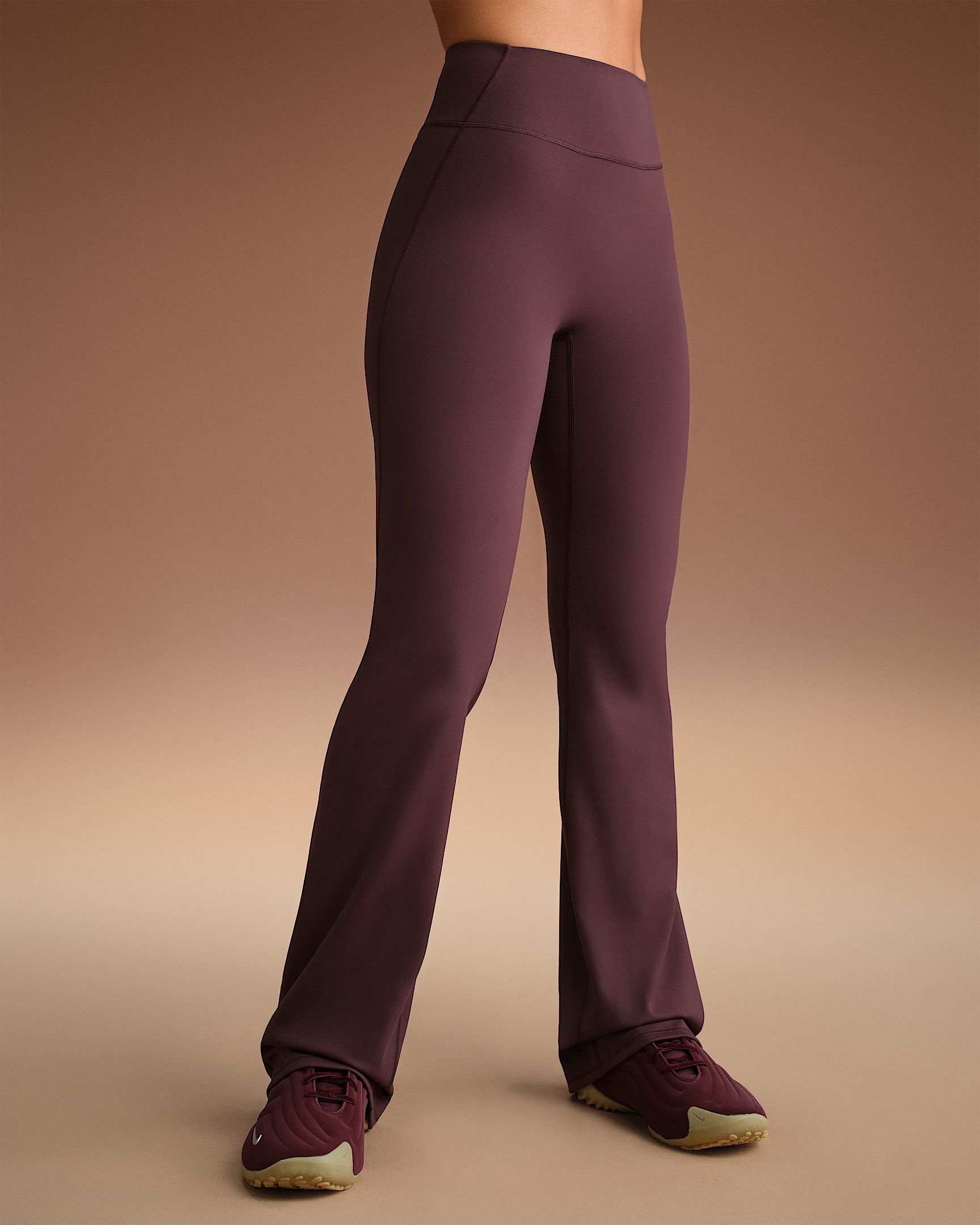 NikeSKIMS Matte Women's High-Waisted Slim Flared Leggings - 2