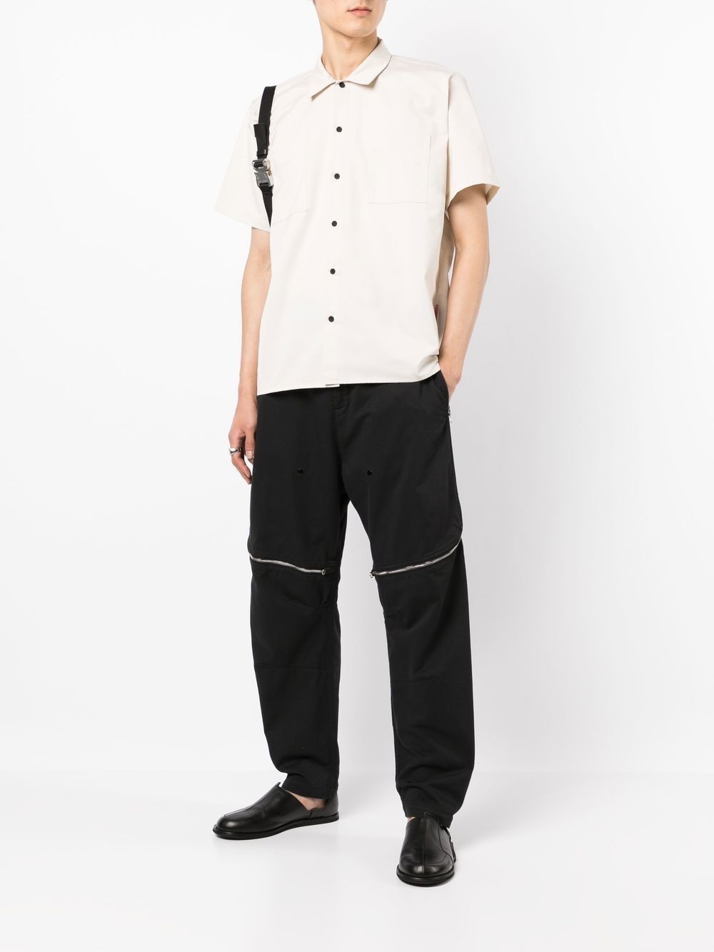 chest patch-pocket detail shirt - 2