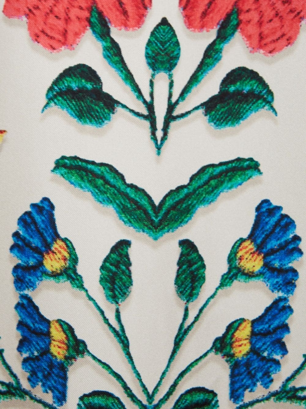 Boy floral-embroidered silk shirt - 4