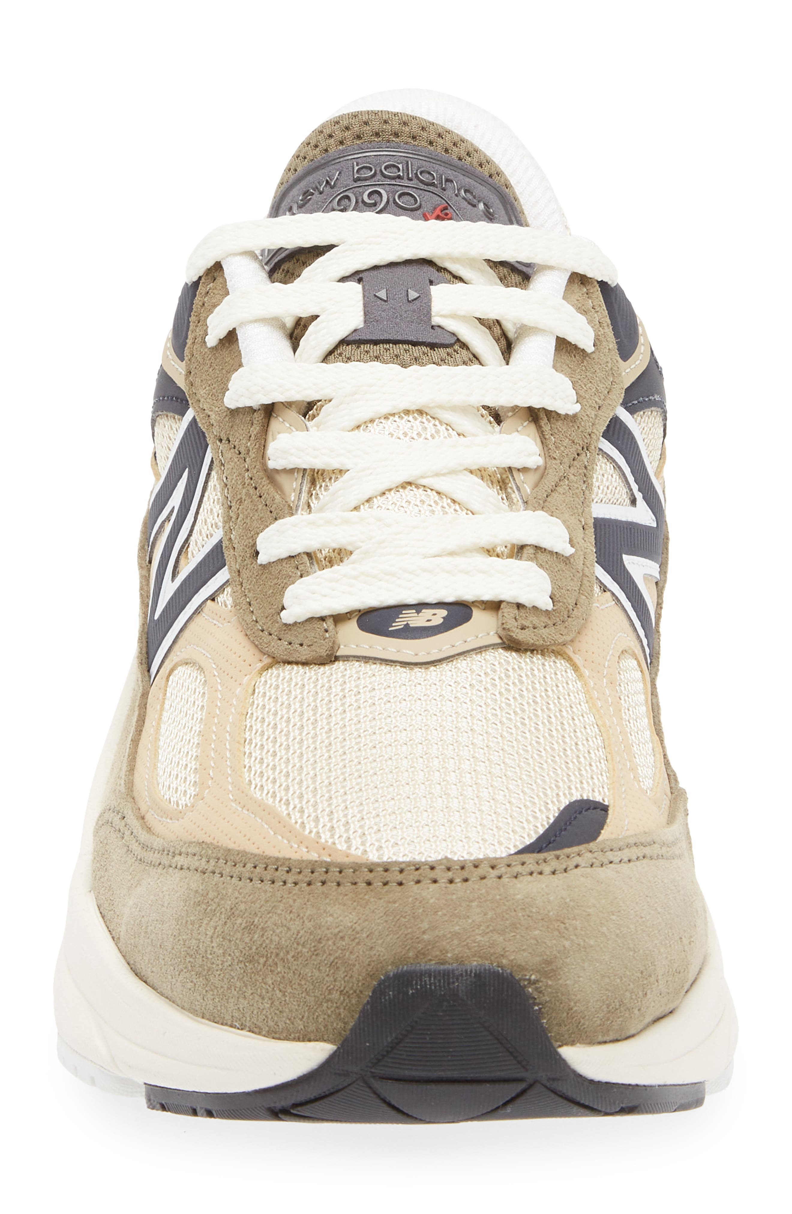 New Balance Made in USA 990 v6 Running Shoe in Dark Camo/Incense at Nordstrom - 4