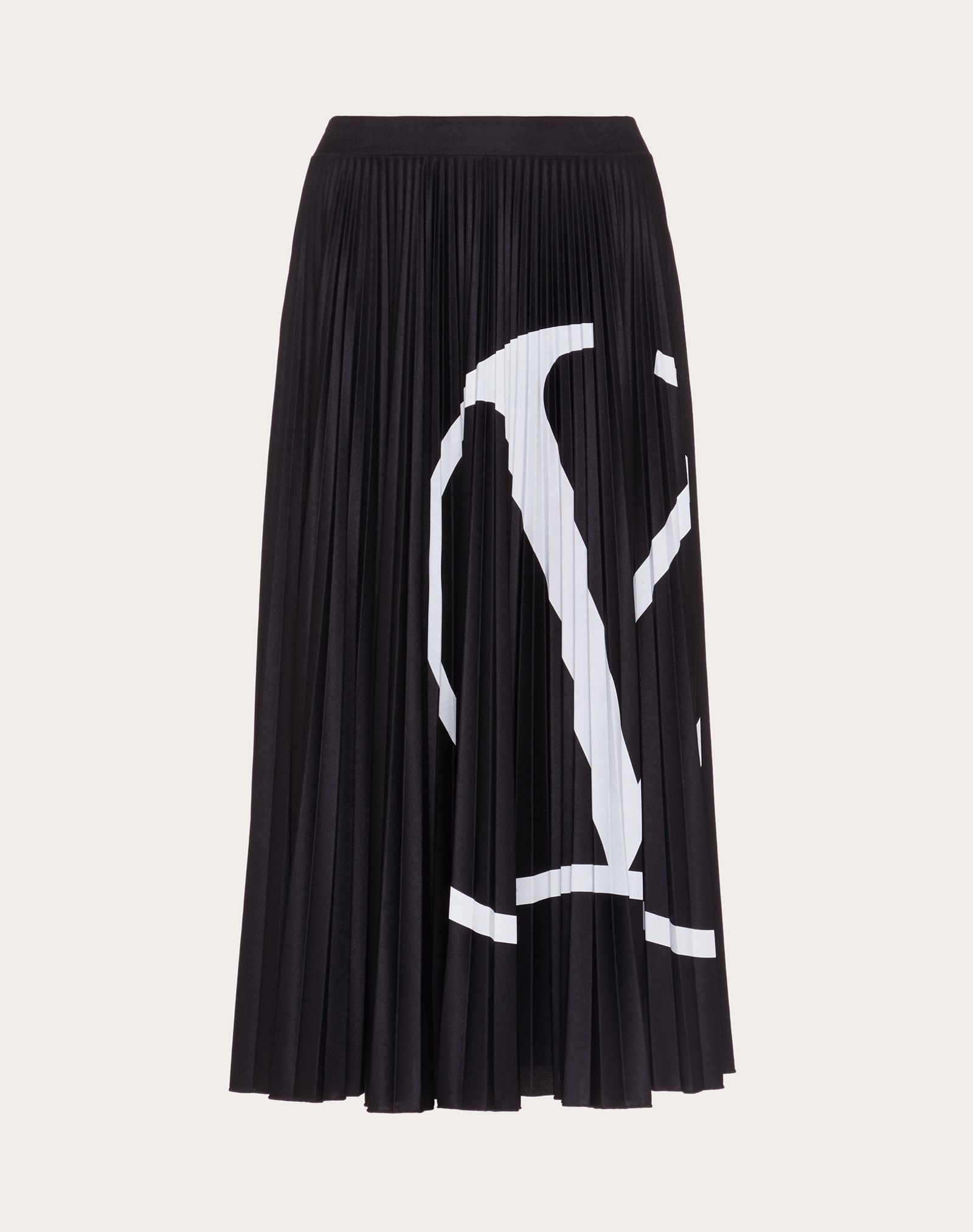 VLogo Signature Pleated Jersey Skirt - 1