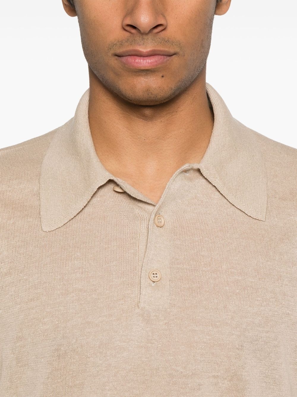 fine-knit polo shirt - 4