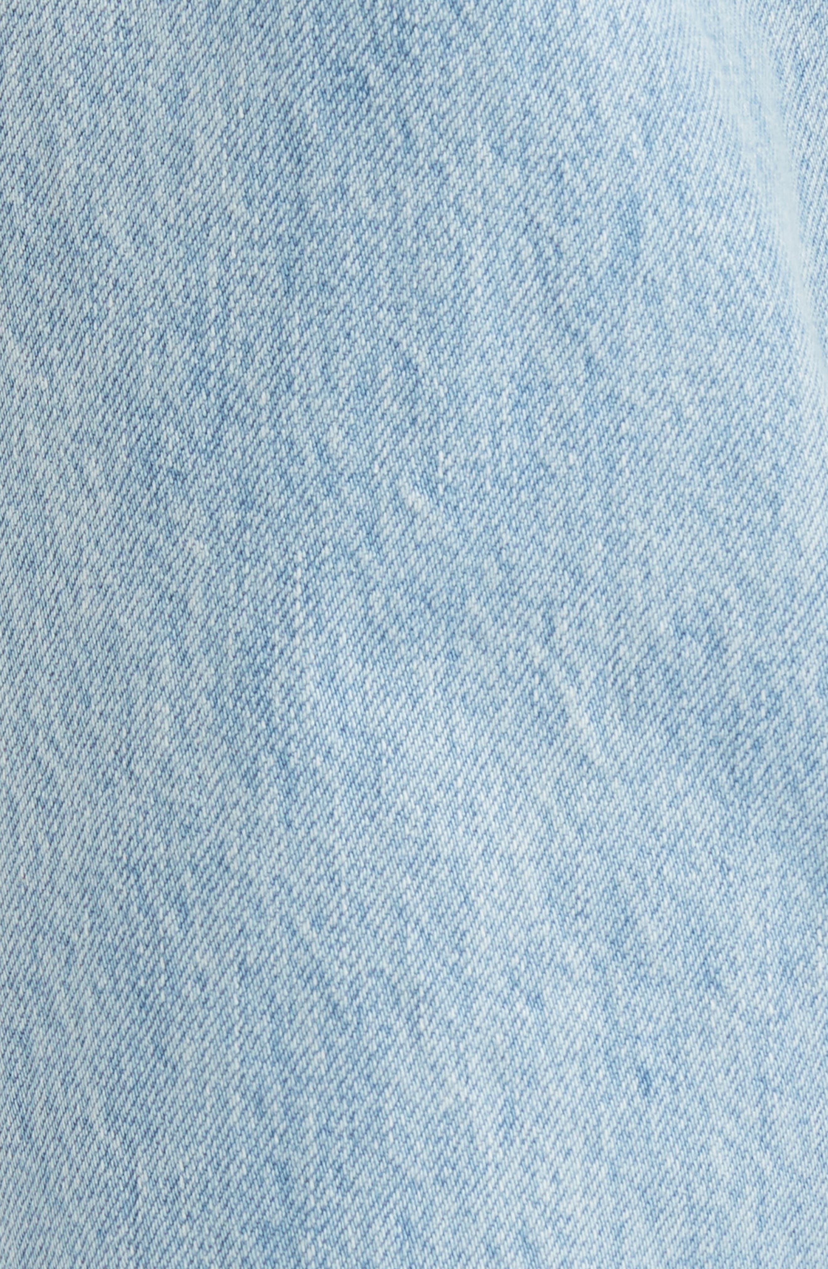 SLVRLAKE Mica Low Rise Wide Leg Organic Cotton Jeans in Clear Skies at Nordstrom - 6