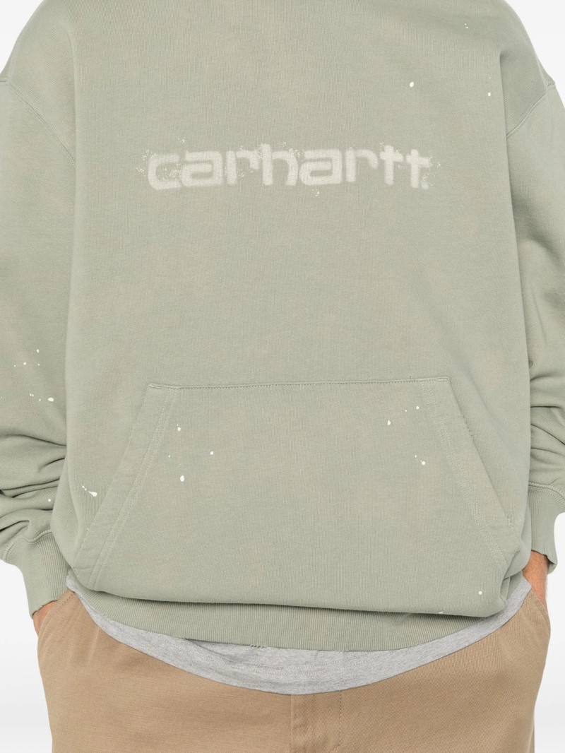 Carhartt Carhartt Logo-print Paint-splatter Sweatshirt outlook