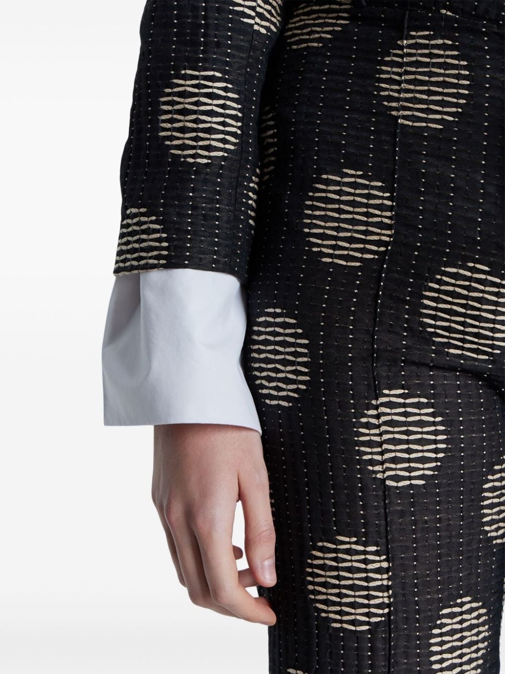 Helmut geometric-pattern print blazer - 4