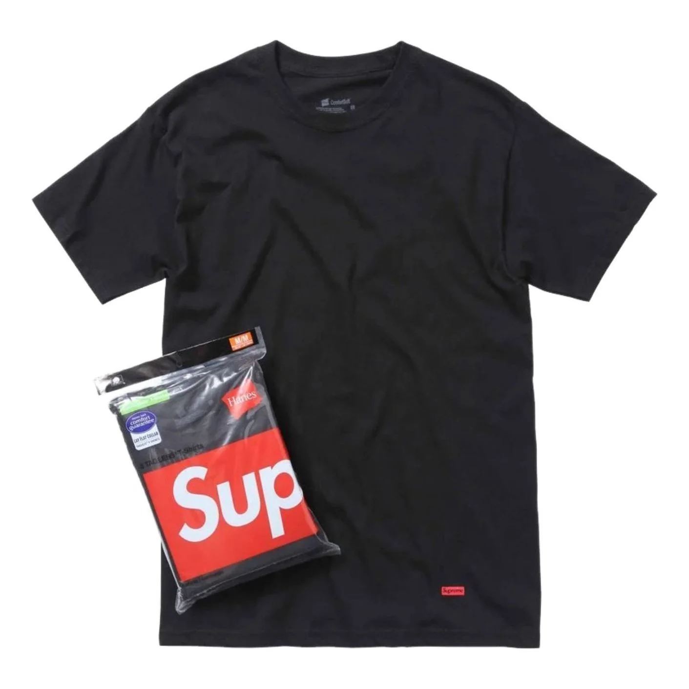 Supreme x Hanes FW26 Tagless T-Shirts (3 Pack) 'Black' SUP-FW26-035-BLK - 1