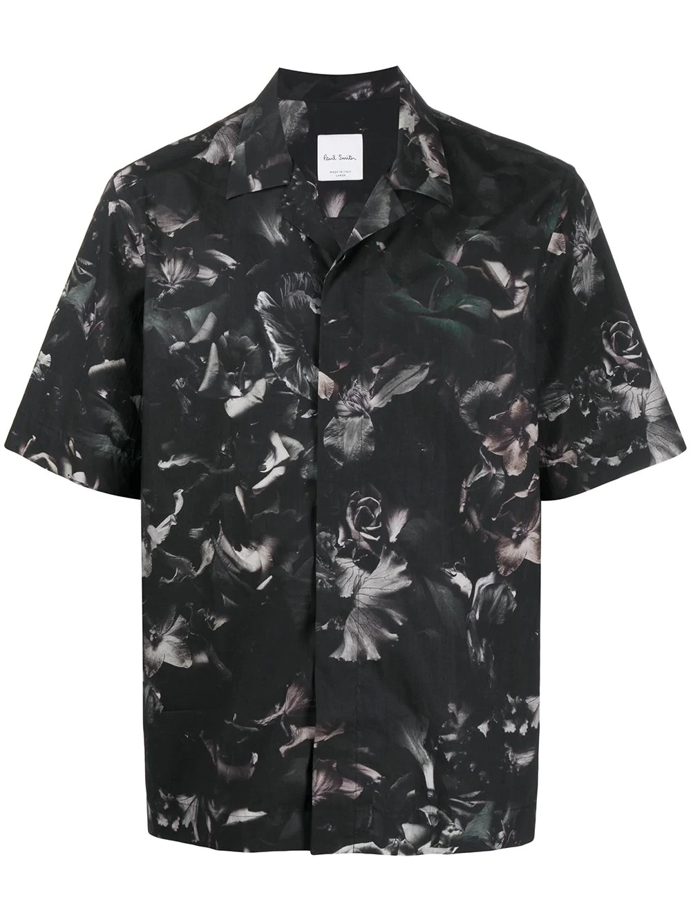 floral print short-sleeved shirt - 1