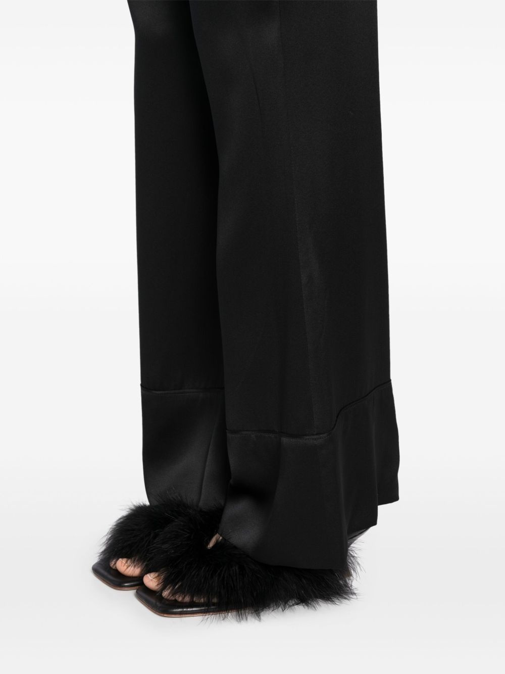 oversized silk trousers - 5