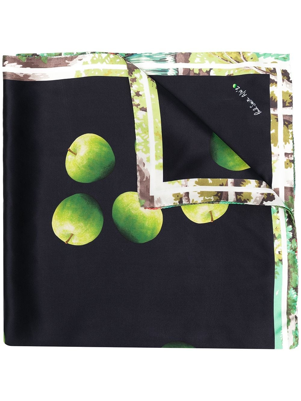 printed silk scarf - 1