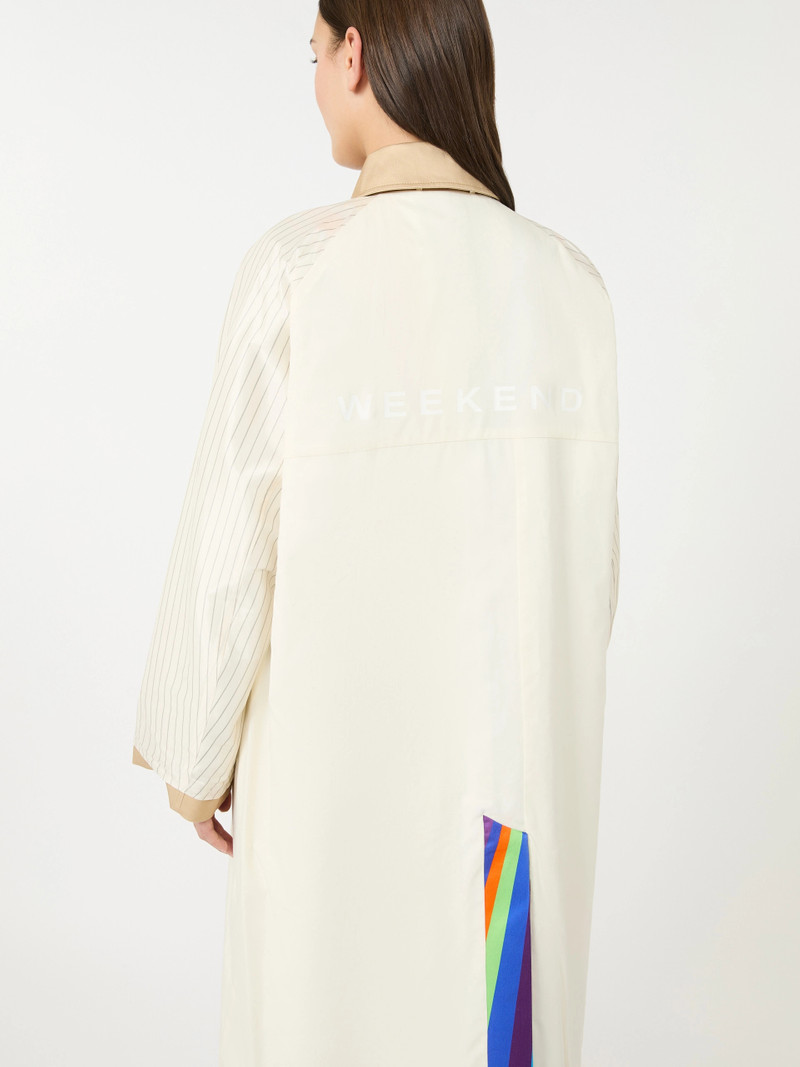 WKSPALANCA Trench coat in water-repellent cotton with rainbow print - MULTICOLOUR 6