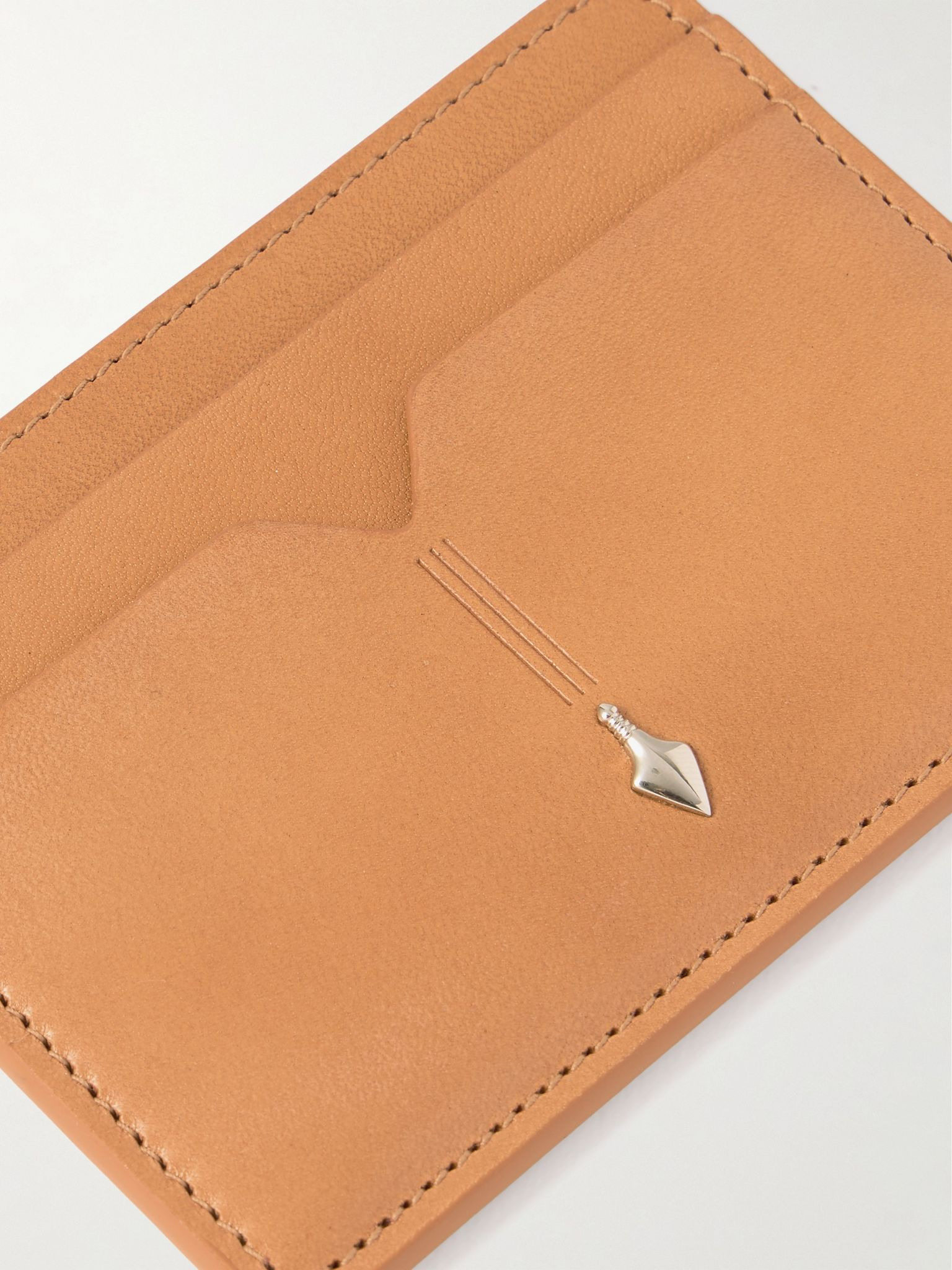 Theodore Leather Cardholder Tan - 3