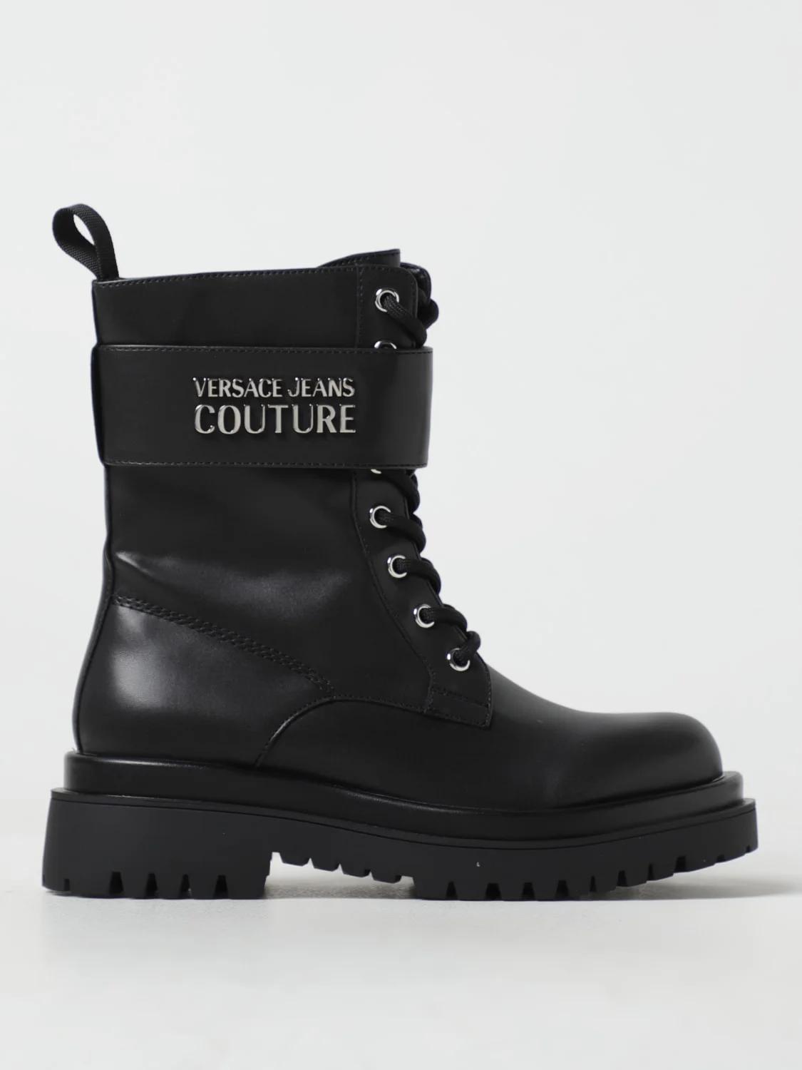 Versace Jeans Couture ankle boots in synthetic leather - 1