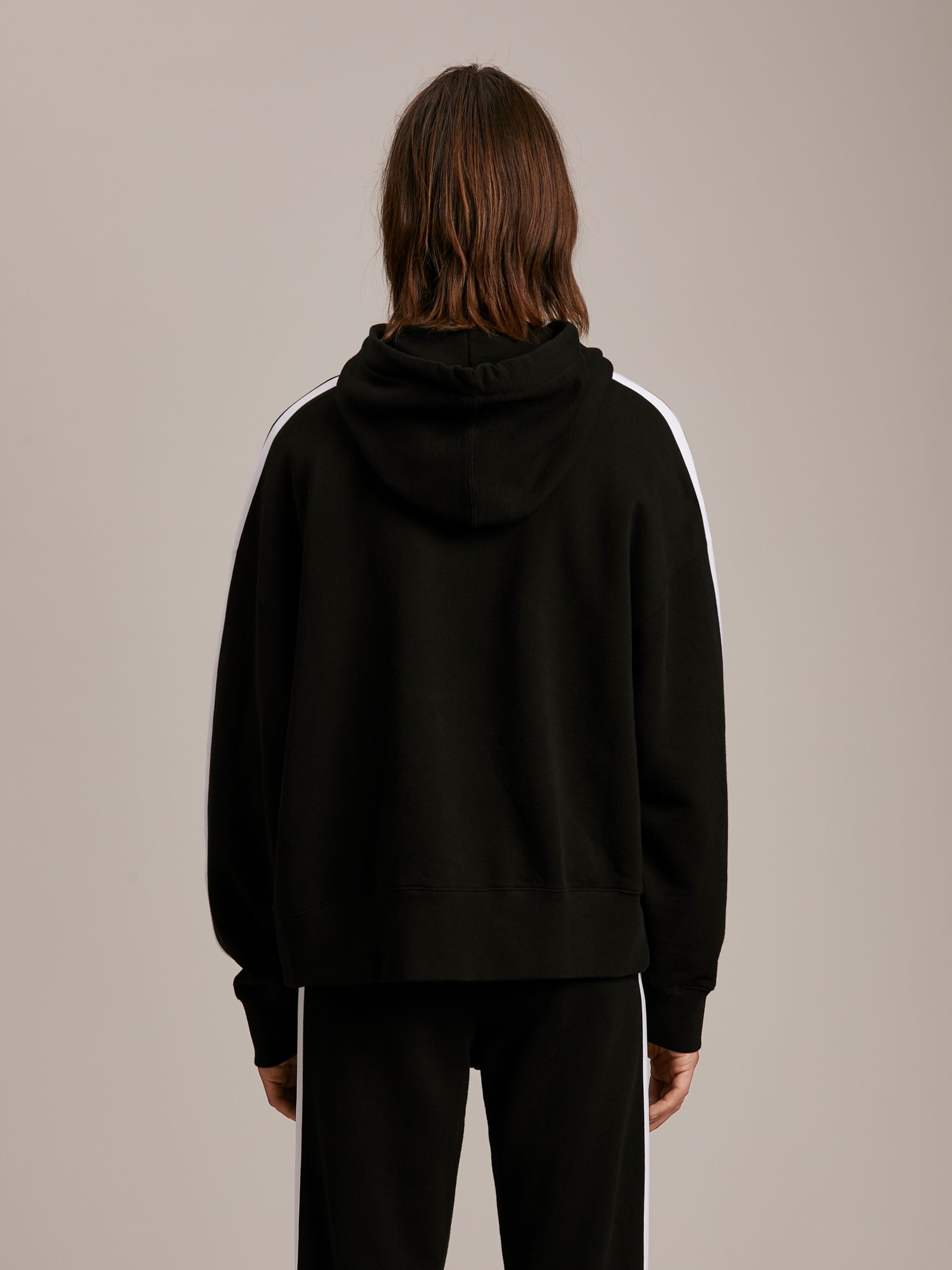 BLACK TRACK HOODIE - 6