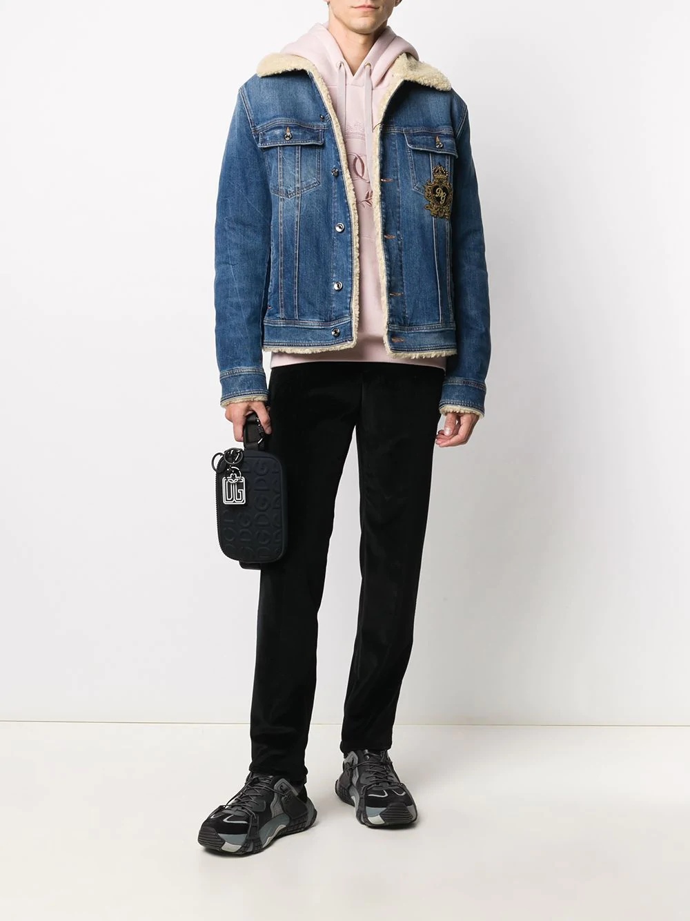 DG King shearling-lined denim jacket - 2