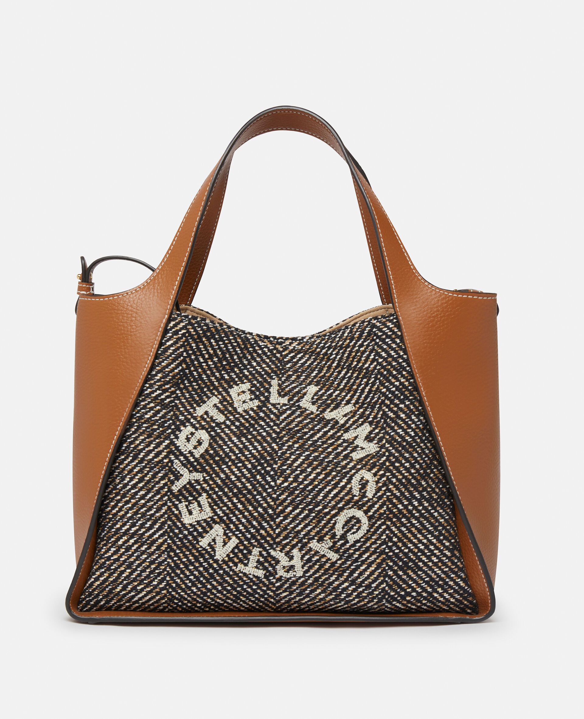 Stella Logo Herringbone Weave Crossbody Bag - 1