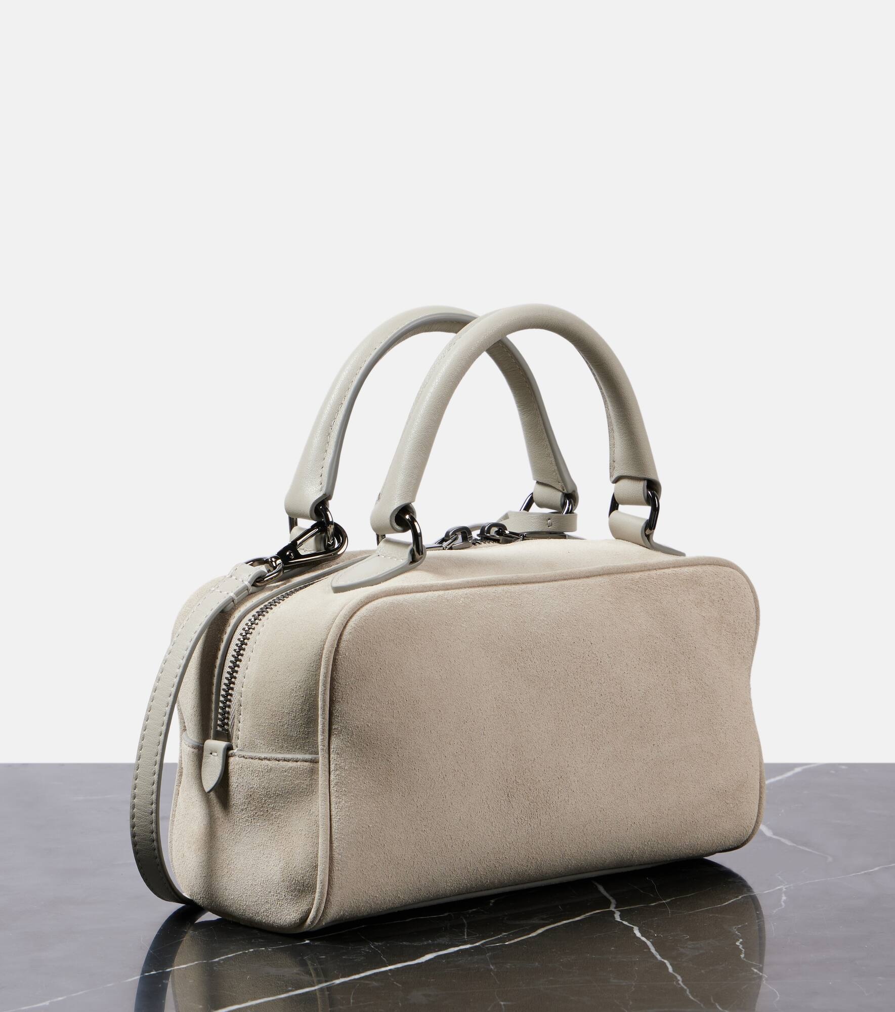 Small suede tote bag - 4