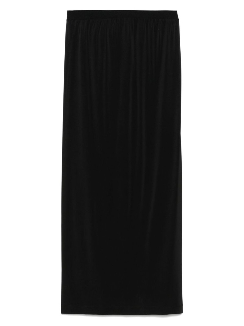semi-sheer midi skirt 1