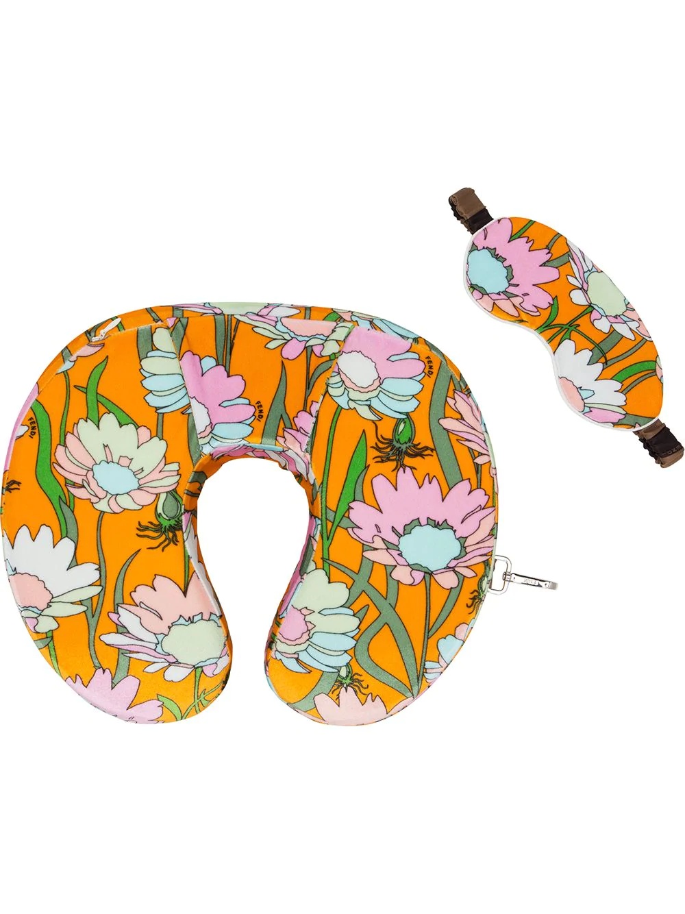 travel neck pillow and sleeping mask - 1