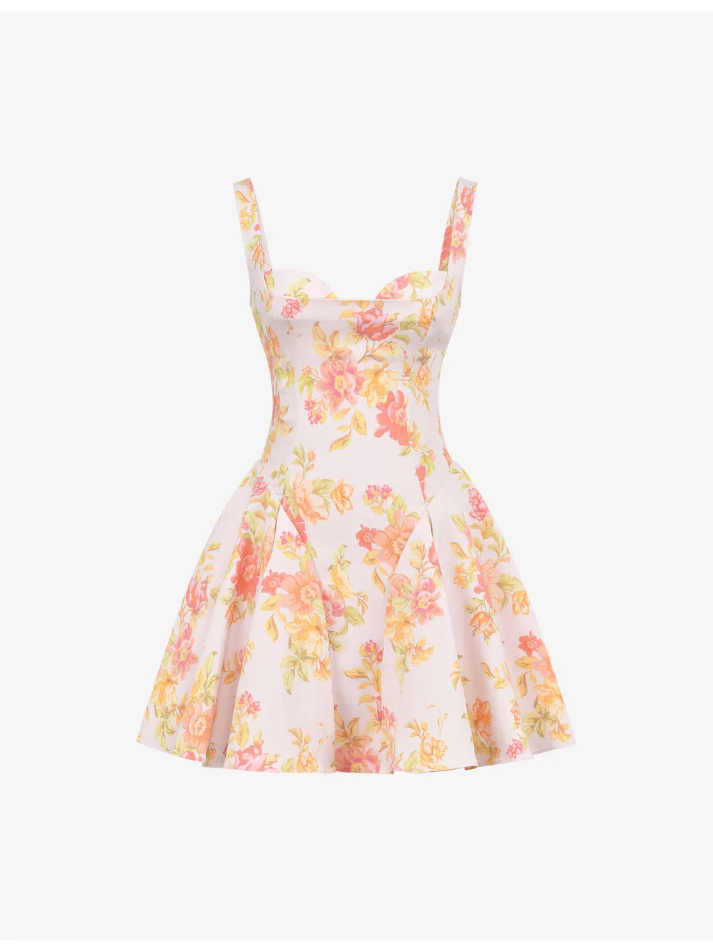 Bunny Shoulder-Strap Crepe Mini Dress - 1