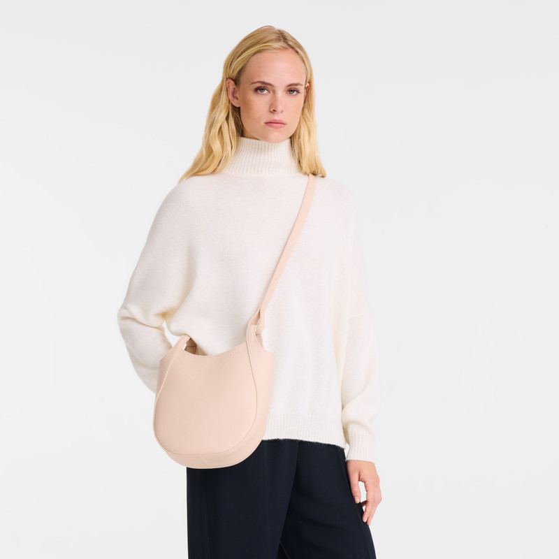 Longchamp Le Foulonné S Crossbody bag Cream - Leather outlook