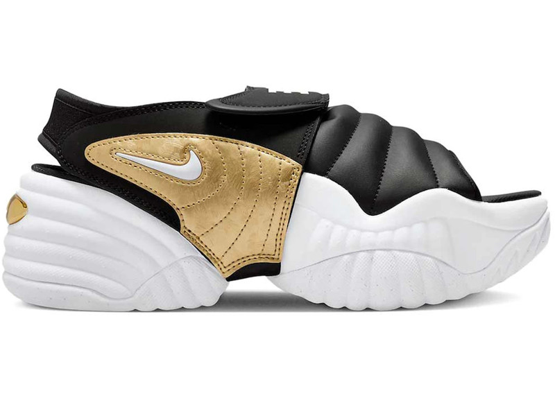 Nike Air Adjust Force Sandal Black Metallic Gold (Women's) - 1