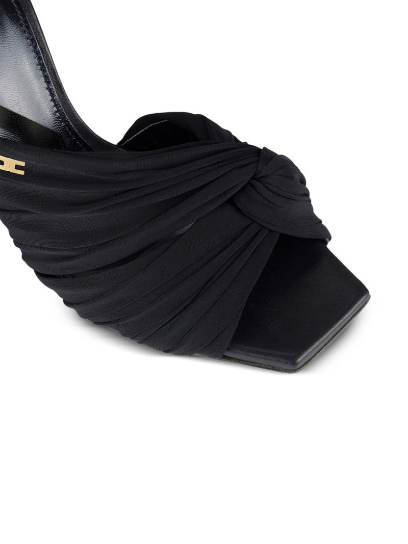 draped crossed strap sandals 4