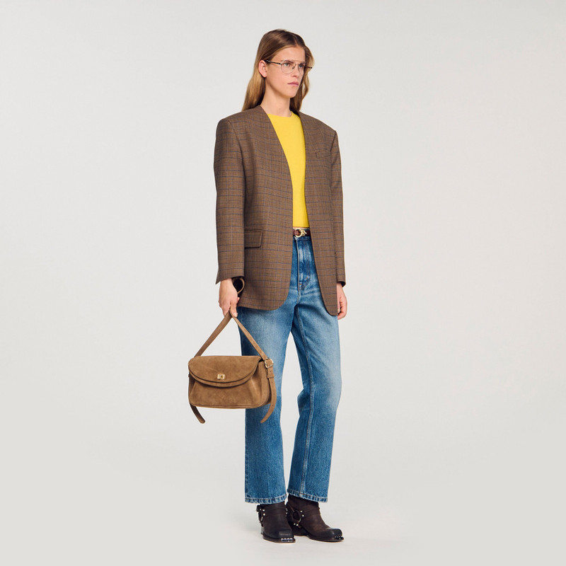 Sandro LE MAMBO SUEDE LEATHER BAG outlook