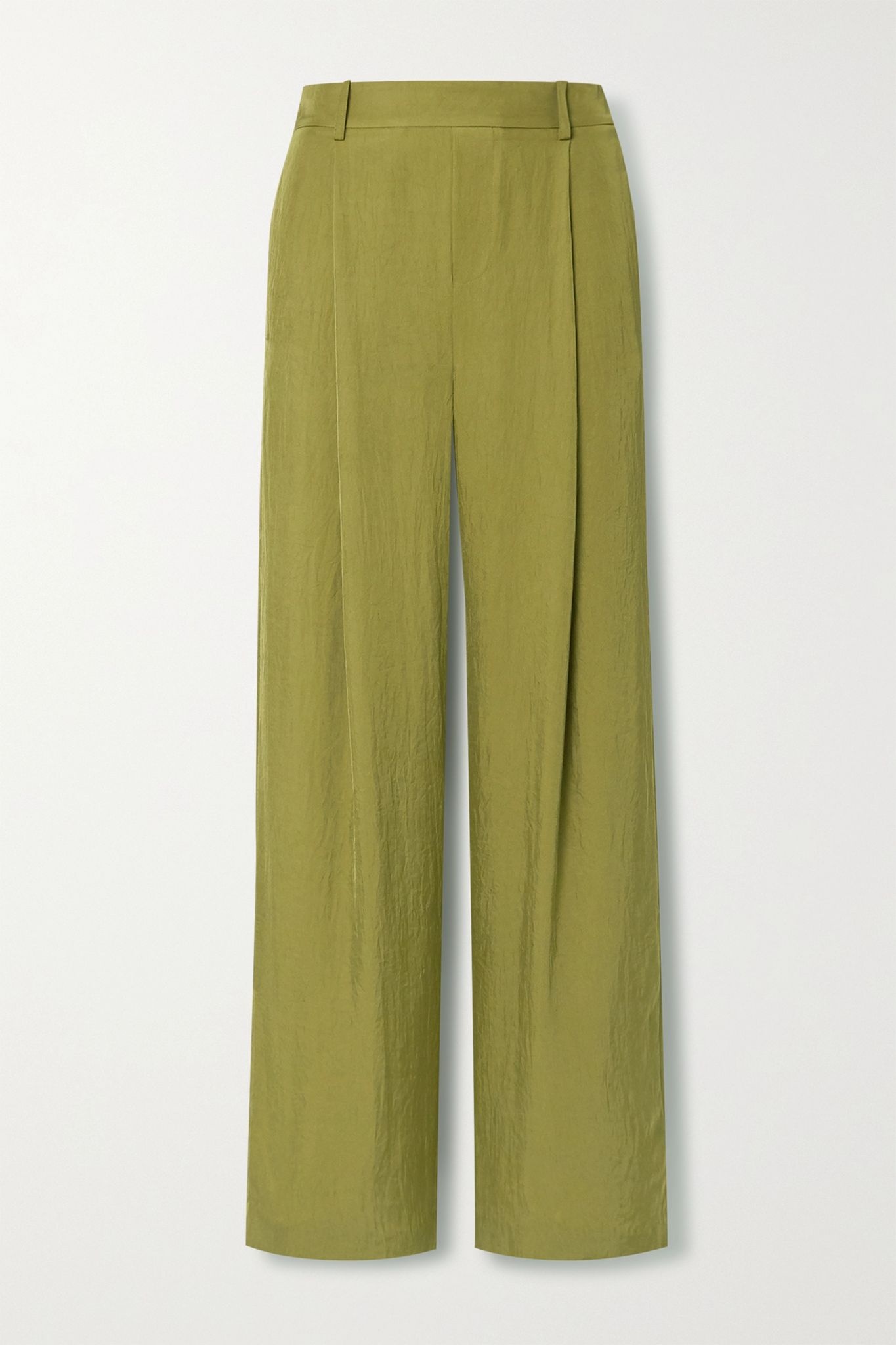 Crepe wide-leg pants - 1