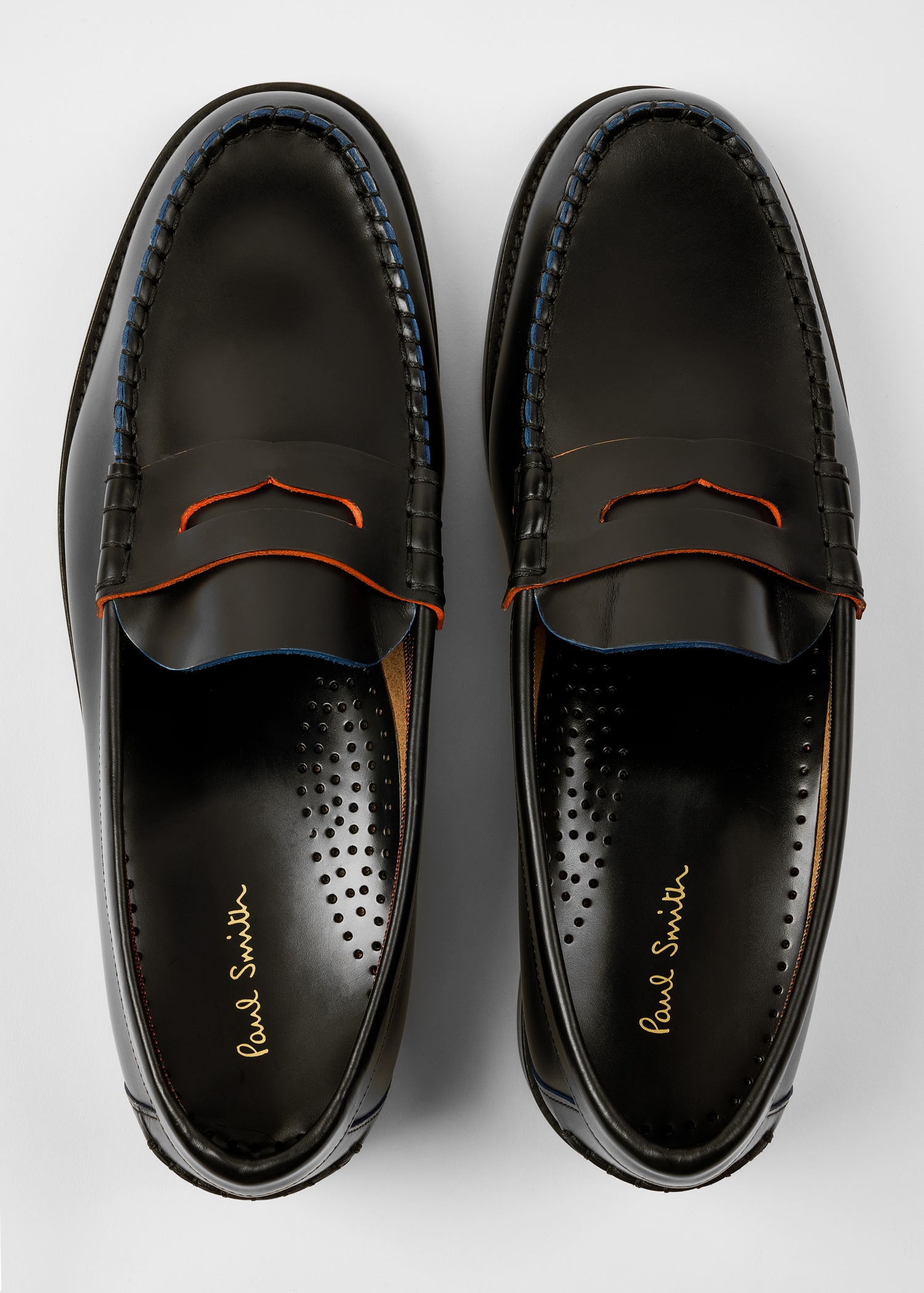 Black Leather 'Lido' Loafers - 2