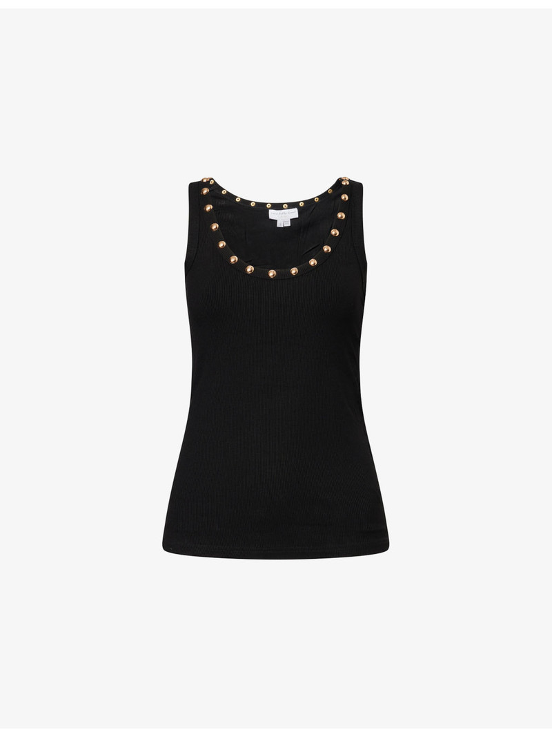 Studded Rib Jersey Vest Top 1