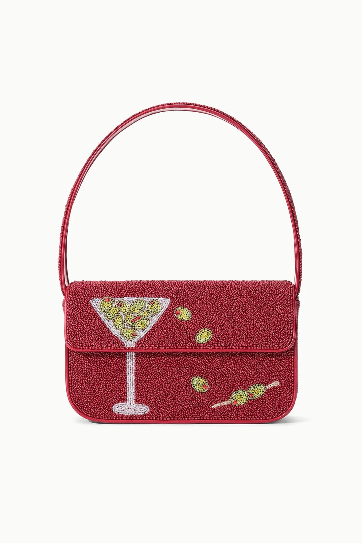 STAUD TOMMY BEADED BAG EXTRA DIRTY - 1